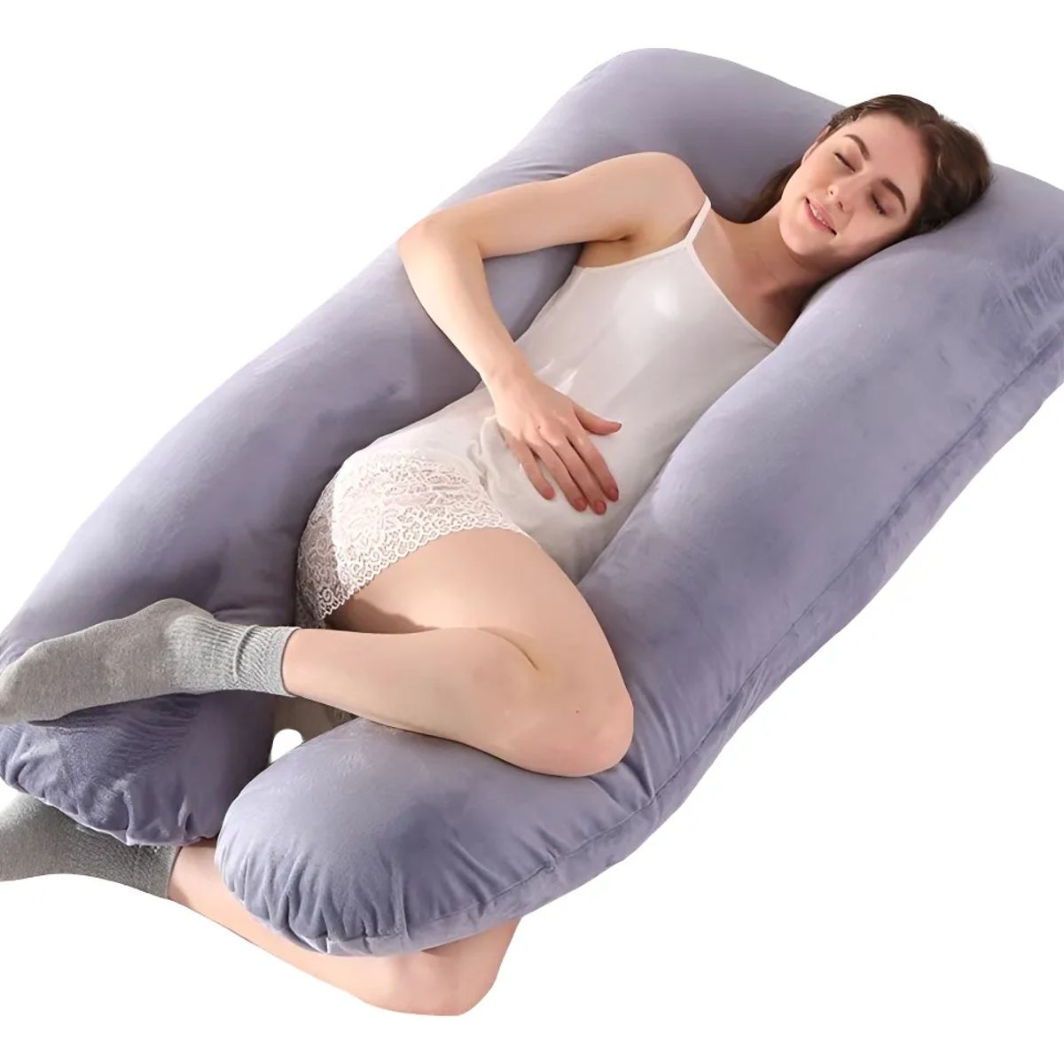 KINDA NICE - Almohada Multifuncional Para Mujeres Embarazadas La Forma U