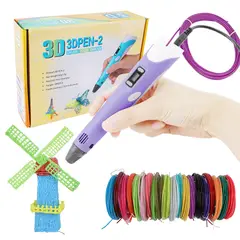 LUKOVEE - Lápiz Bolígrafo Impresora 3d + Pack 20x5 Mts Filamentos