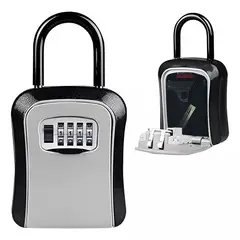 GENERICO - Caja Fuerte Para Llaves Con Clave Para Muro Y Colgador