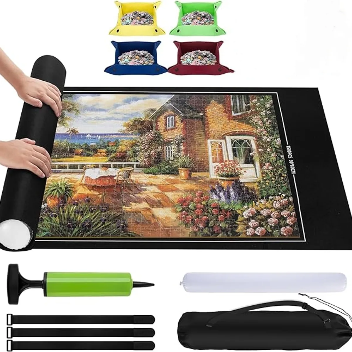 TATEE - Mat Para Puzzles 2000 Piezas con 4 cajas de almacenamiento