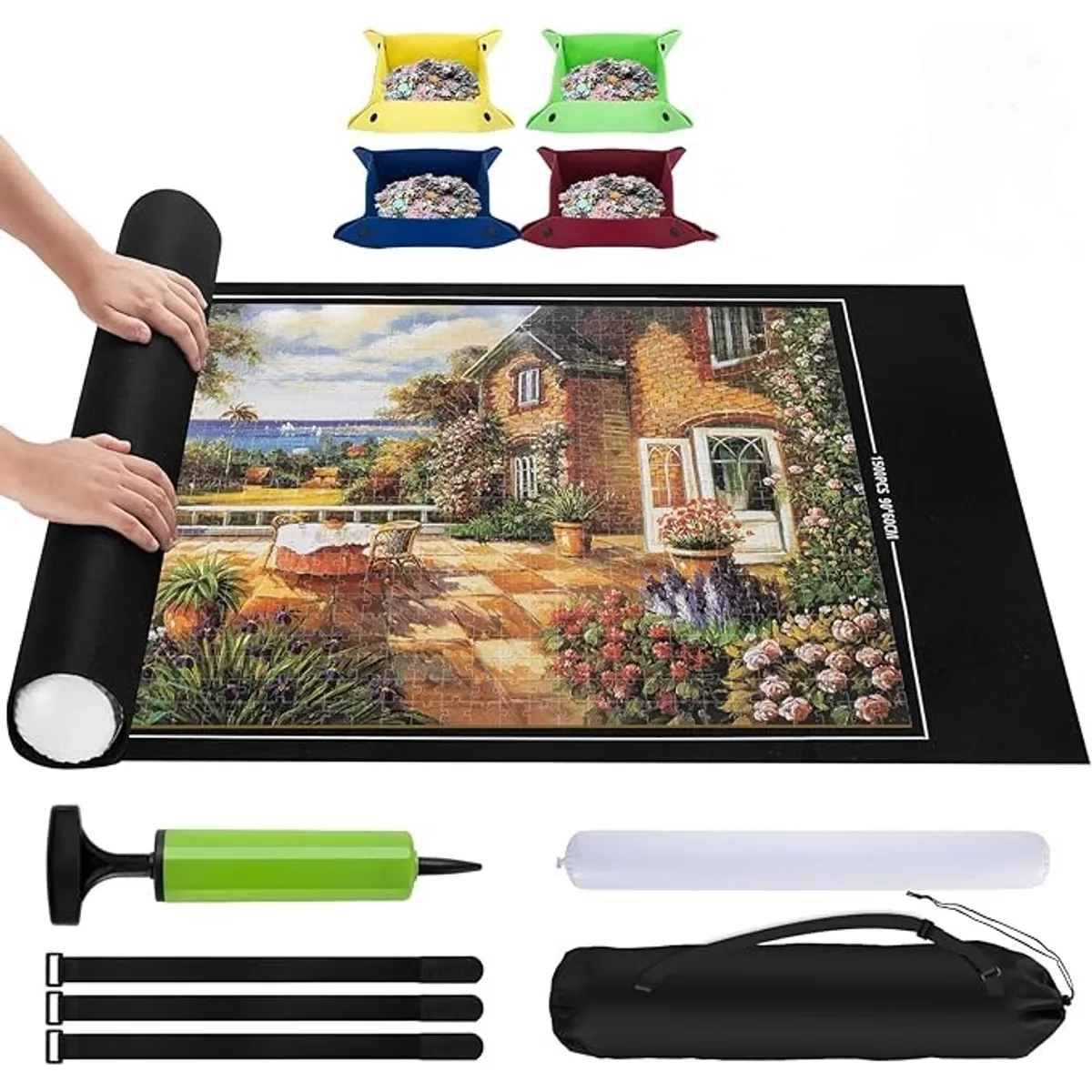 TATEE - Mat Para Puzzles 2000 Piezas con 4 cajas de almacenamiento