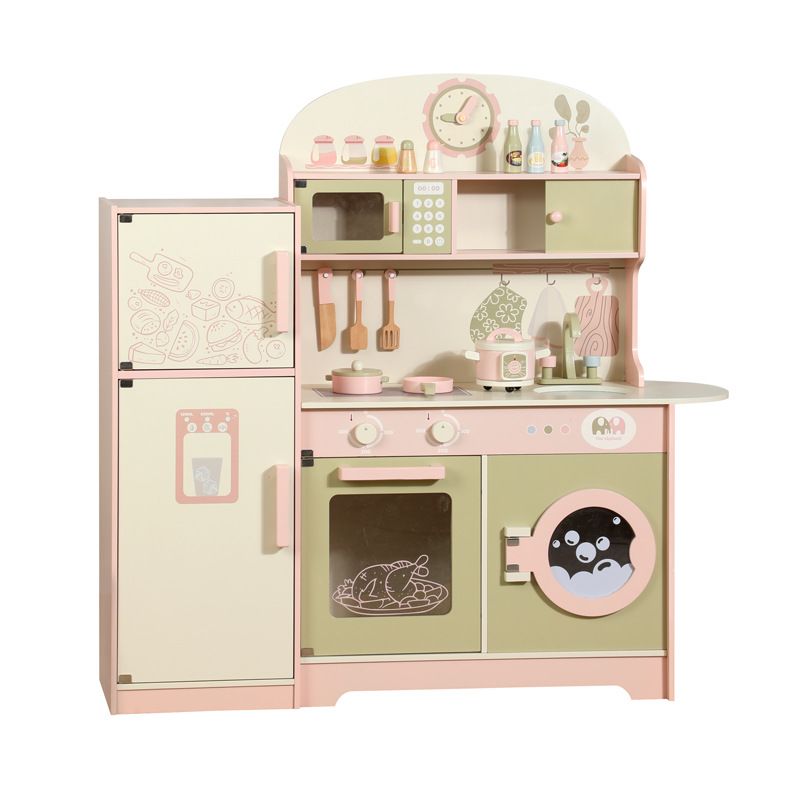 TATEE - Cocina Infantil de Madera Juguetes kitchen toys Con luces