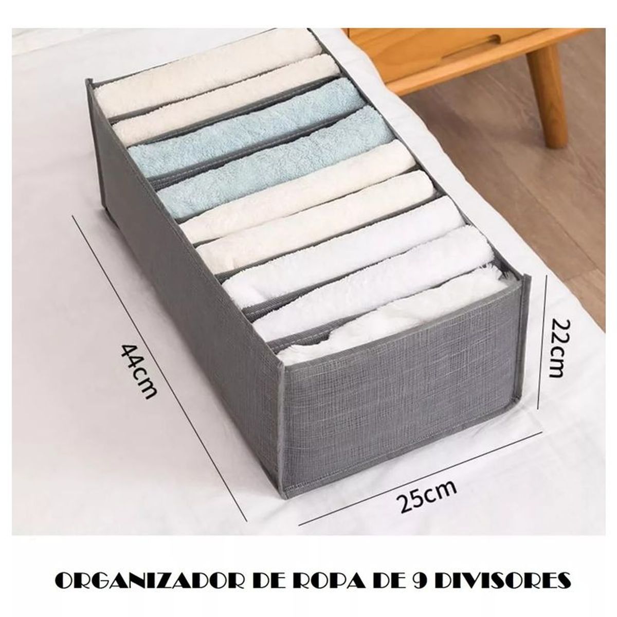 GENERICO - Pack X3 Organizador De Ropa 9 Divisores Ropa Interior