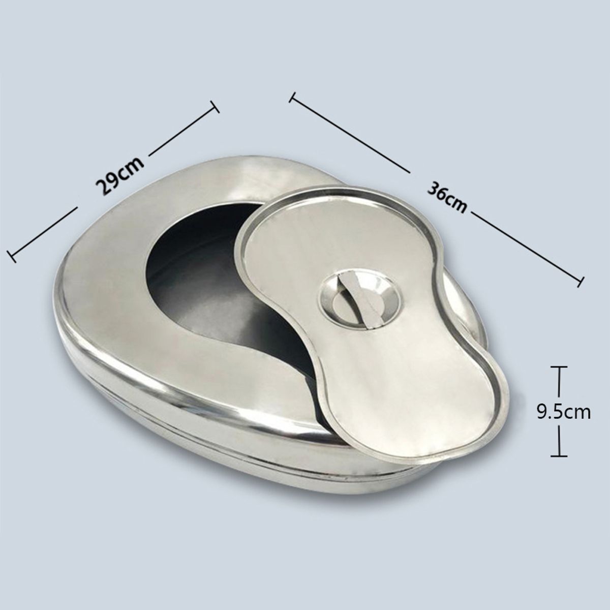 ATURE - Orinal Portátil De Acero Inoxidable Con Tapa