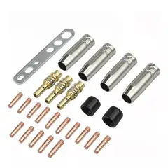 KUANGYE - Set 25 Pcs Punta Boquilla 0.8 Contacto Soldadura Mig Mag