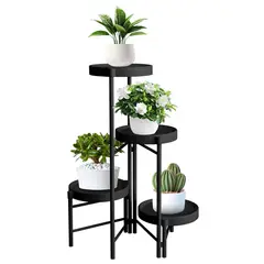 ATURE - Set Organizador 4 Pedestal Porta Macetero Desmontable Metal