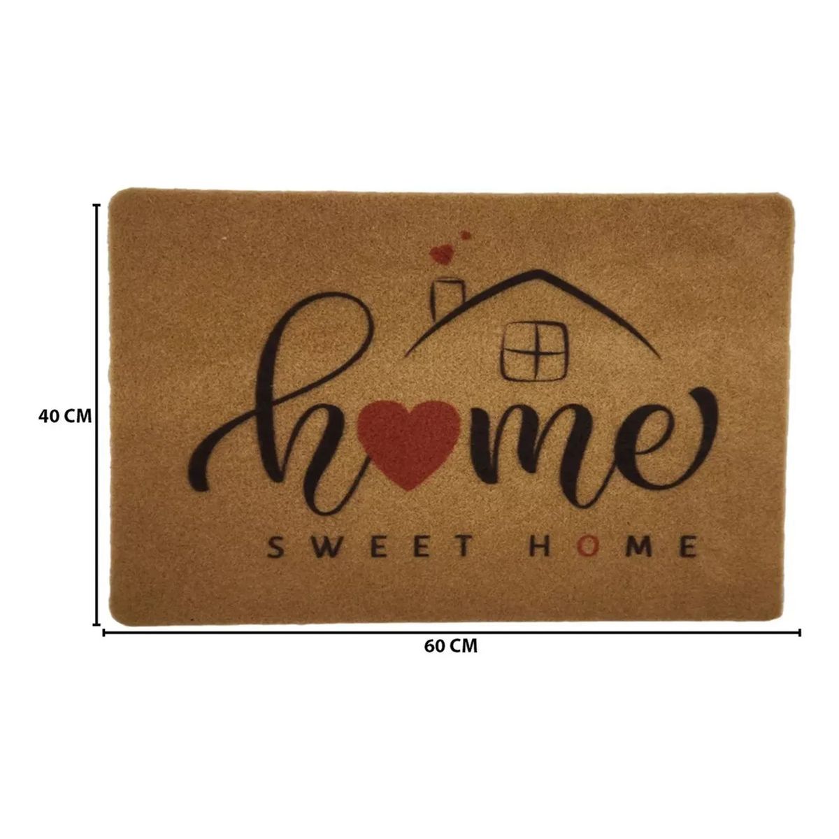 KUANGYE - Limpiapiés Welcome 60x40 cm Sweet Home