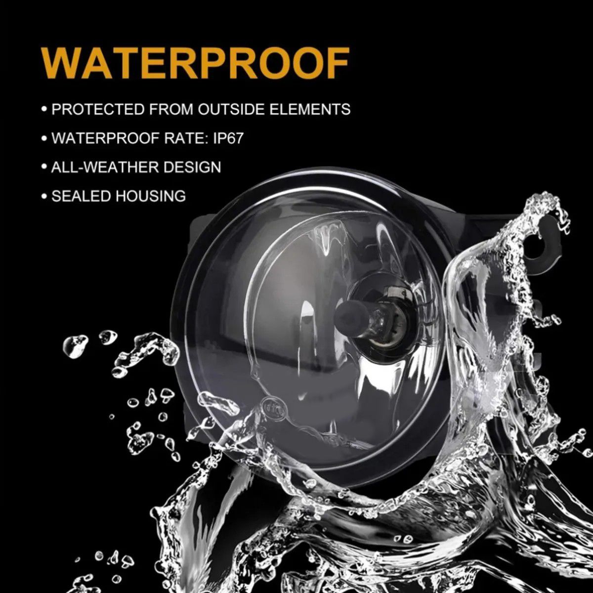 KUANGYE - Neblinero Para Mitsubishi L200 2007 2014 Par