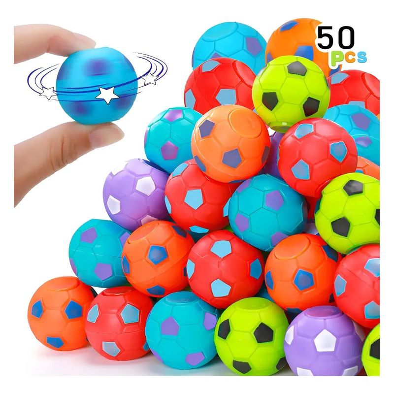 KUANGYE Pack 50 Spinner De Pelotas De Fútbol Sorpresa De