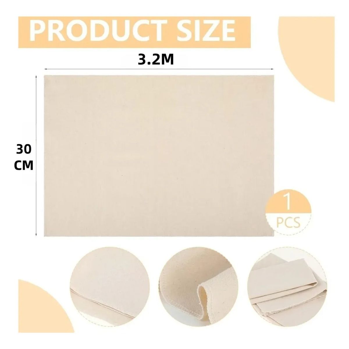 KUANGYE - Paño Fermentador De Masas 320x30 Cm Excelente Panadería ¡¡