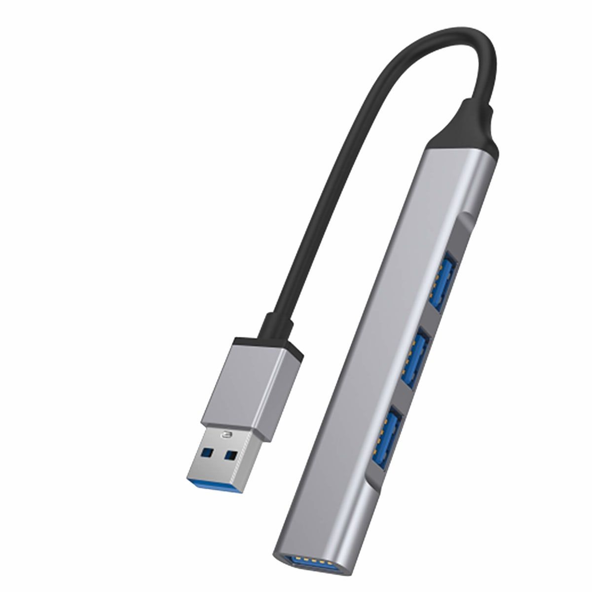 Adaptador Hub Usb 3.0 4 Puertos Ultra Slim Model 5701, marca MALIK - Foto Principal