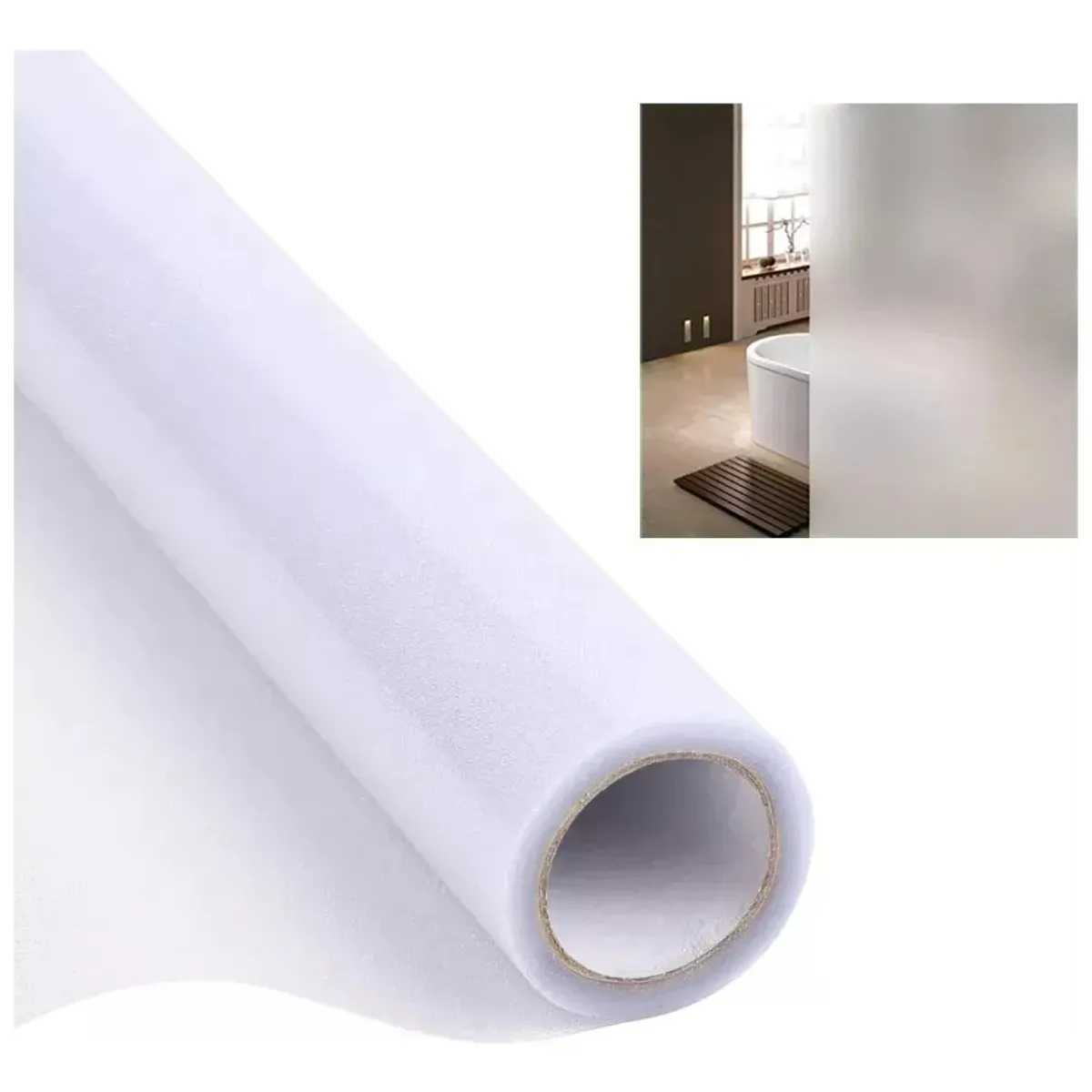 KUANGYE - Empavonado Para Vidrios Blanco Privacidad Opaco Film 60cm5m