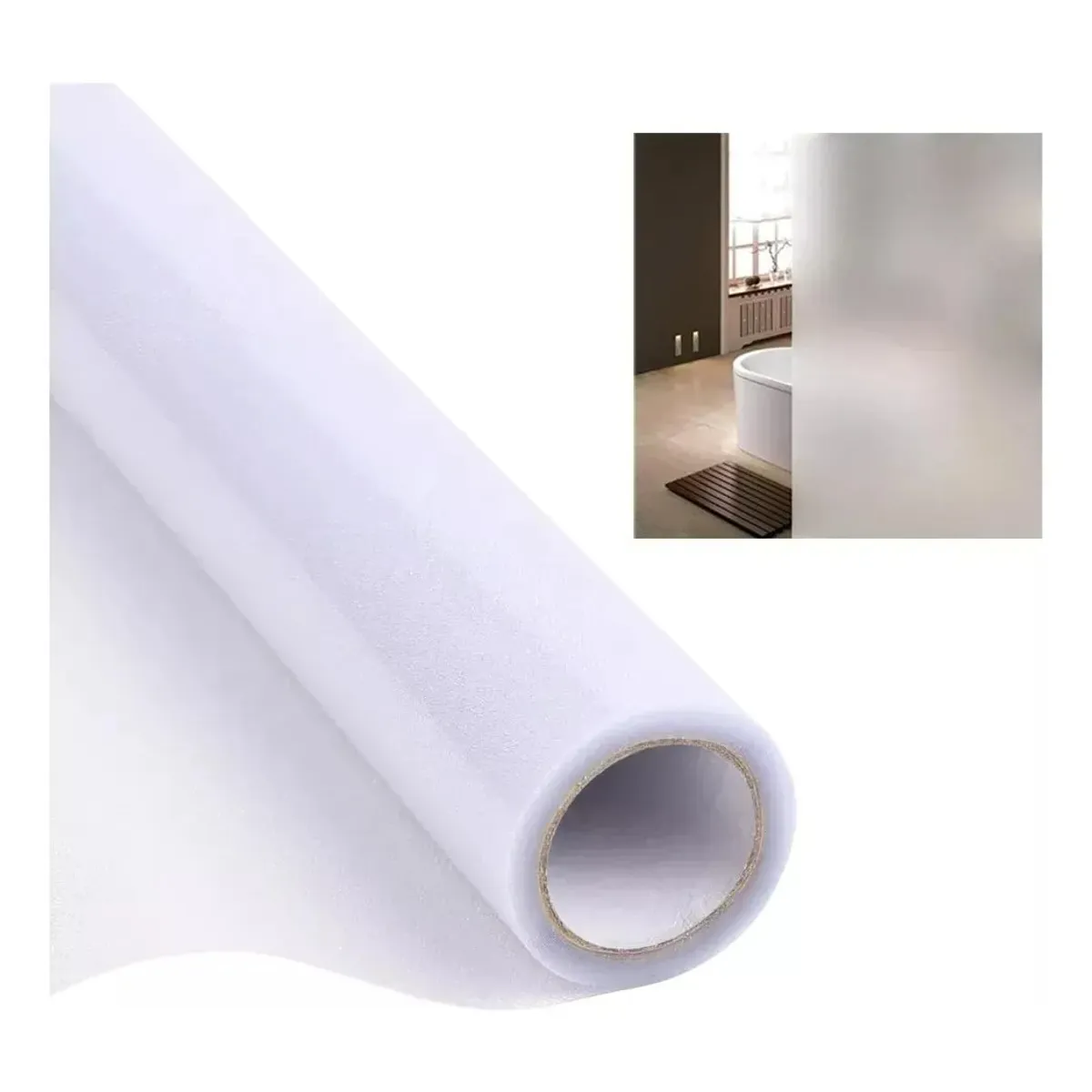 KUANGYE - Empavonado Para Vidrios Blanco Privacidad Opaco Film 60cm5m