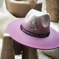 AHIMSA CHIC - Sombrero violeta degrade