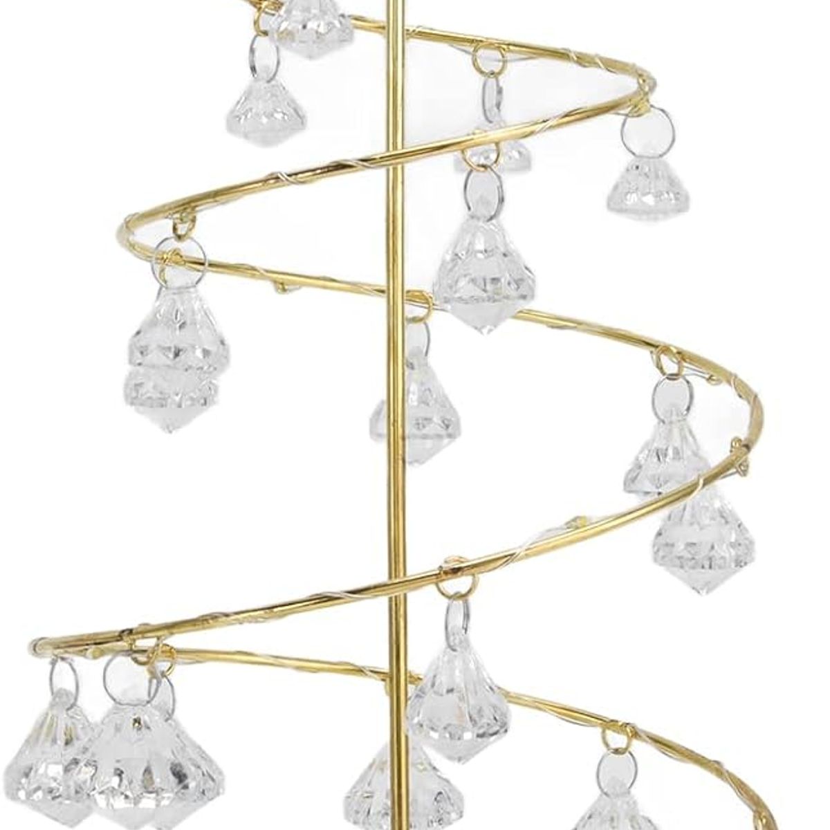 KUANGYE - Árbol De Navidad Metálico Con Guia De Luz