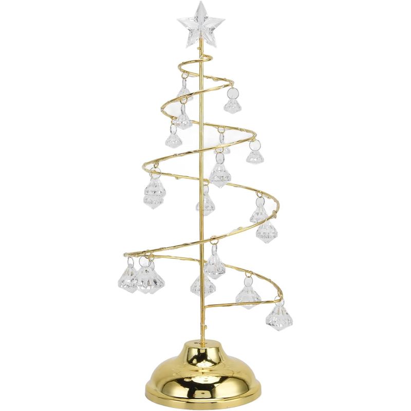 KUANGYE - Árbol De Navidad Metálico Con Guia De Luz
