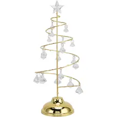 KUANGYE - Árbol De Navidad Metálico Con Guia De Luz