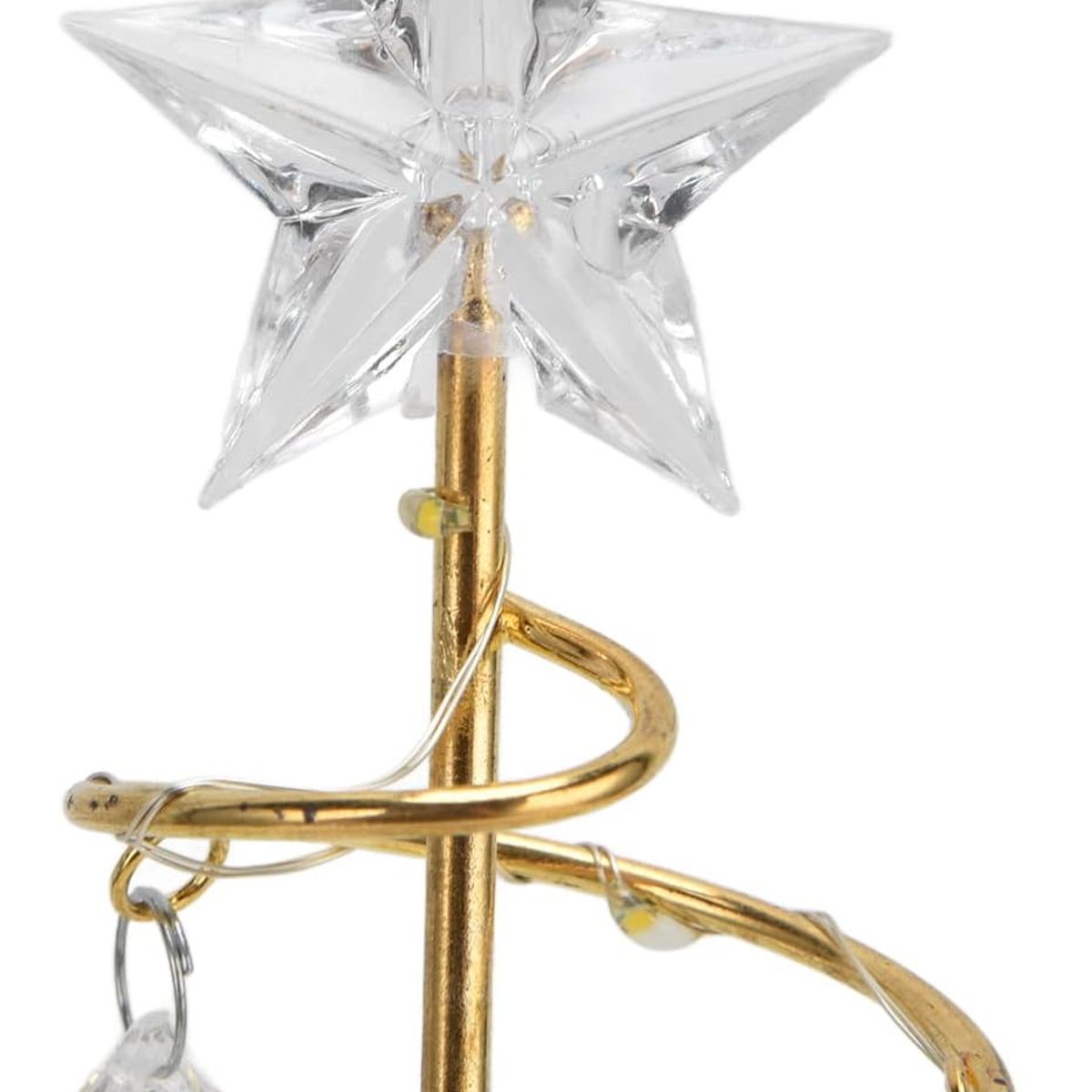 KUANGYE - Árbol De Navidad Metálico Con Guia De Luz