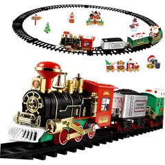 KUANGYE - Tren Eléctricos Para Colgar En Árbol De Navidad Sonidos Luz