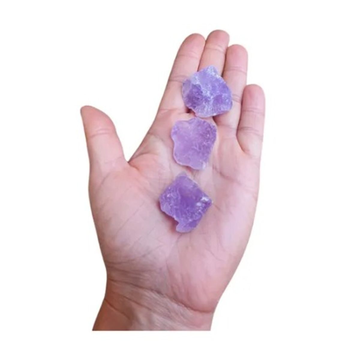 GENERICO - Set 3 Rocas Amatista En Bruto.  20 A 25 Gr.