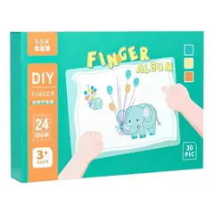 GENERICO - Set Pintura Arte Para Niños Kit Para Pinta Dedos 30 Páginas