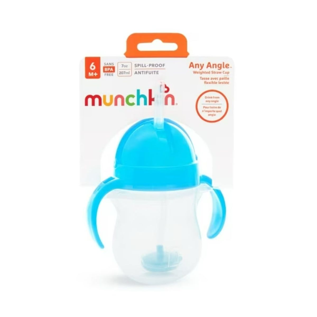 MUNCHKIN - Vaso Antiderrame MUNCHKIN Any Angle 207 ML Azul