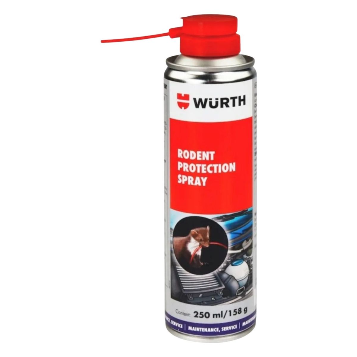 WURTH - Spray Repelente de Roedores o Ratones Wurth 250 Ml.