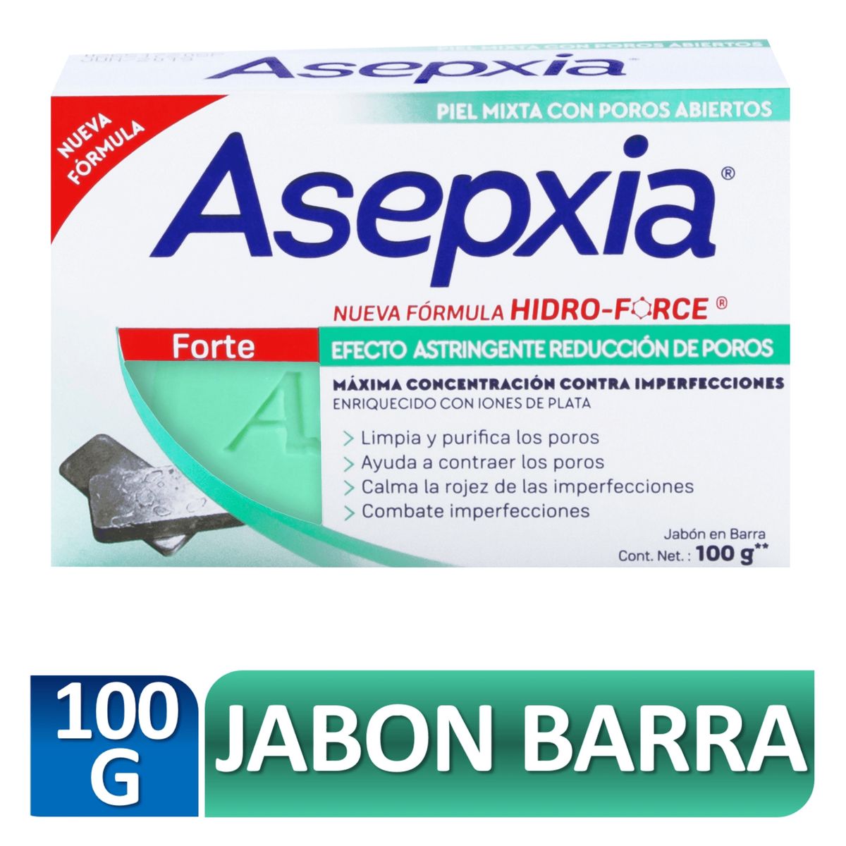 ASEPXIA - ASEPXIA FORTE JABON EN BARRA 100GR