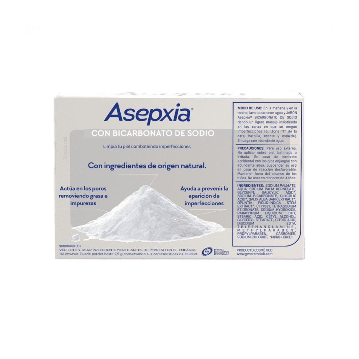 ASEPXIA - ASEPXIA BICARBONATO JABON EN BARRA 100GR