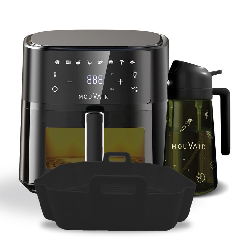 Freidora Clear Fry 6L + Rociador de Aceite + Molde de Silicona