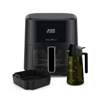 Mouvair Pack Freidora Clear Fry 6L + Rociador De Aceite +