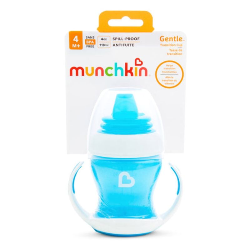 MUNCHKIN - Vaso de Transición Gentle 4m 118ml Azul