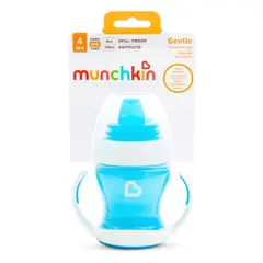 MUNCHKIN - Vaso de Transición Gentle 4m 118ml Azul