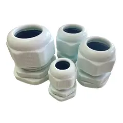 GENERICO - PRENSAESTOPA BLANCA PG19 PARA CABLE 6 UNIDADES