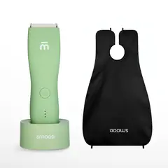 SMOOD - Pack Rasuradora Corporal Masculina GREEN + Capa Espejo