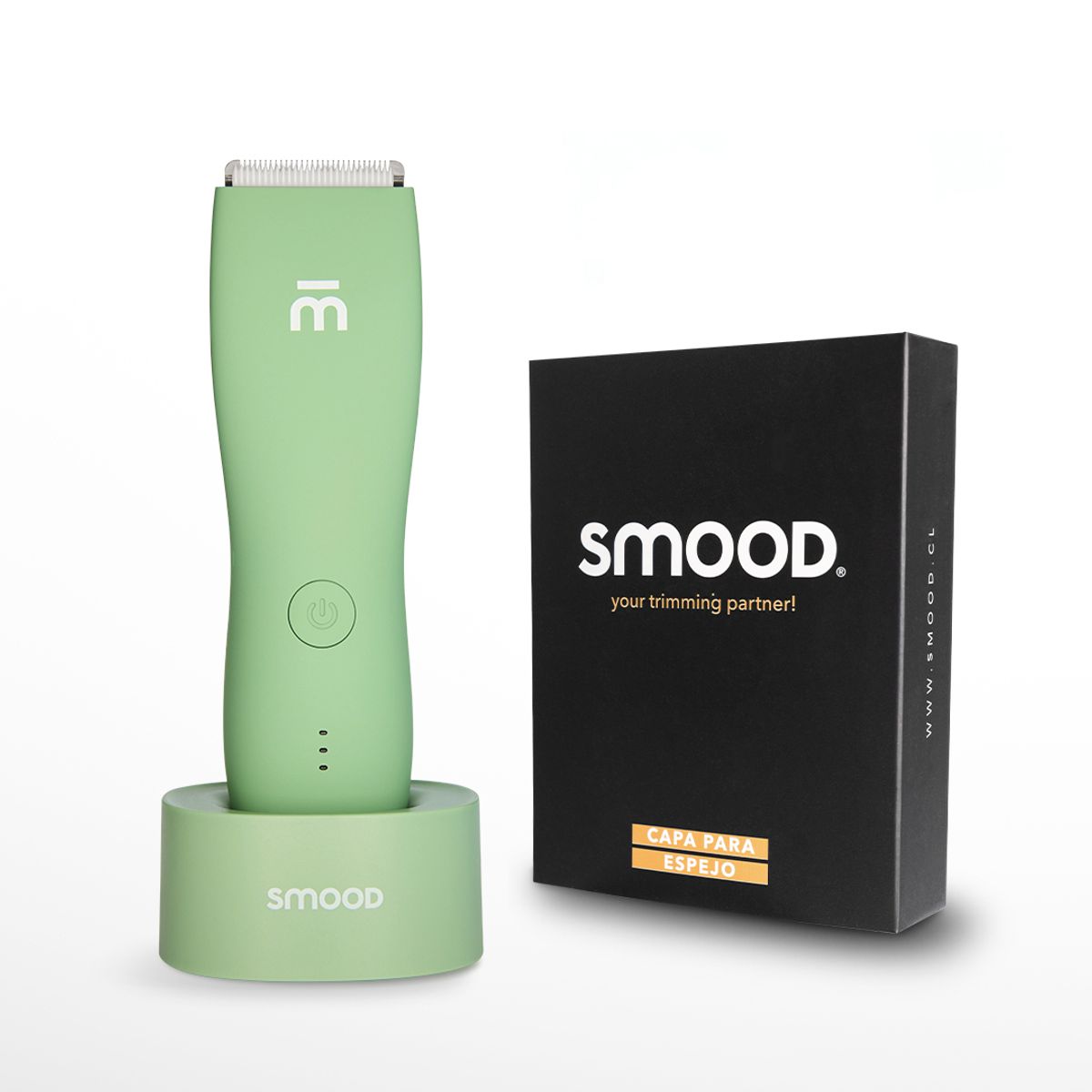 SMOOD - Pack Rasuradora Corporal Masculina SMOOD GREEN + Capa Espejo