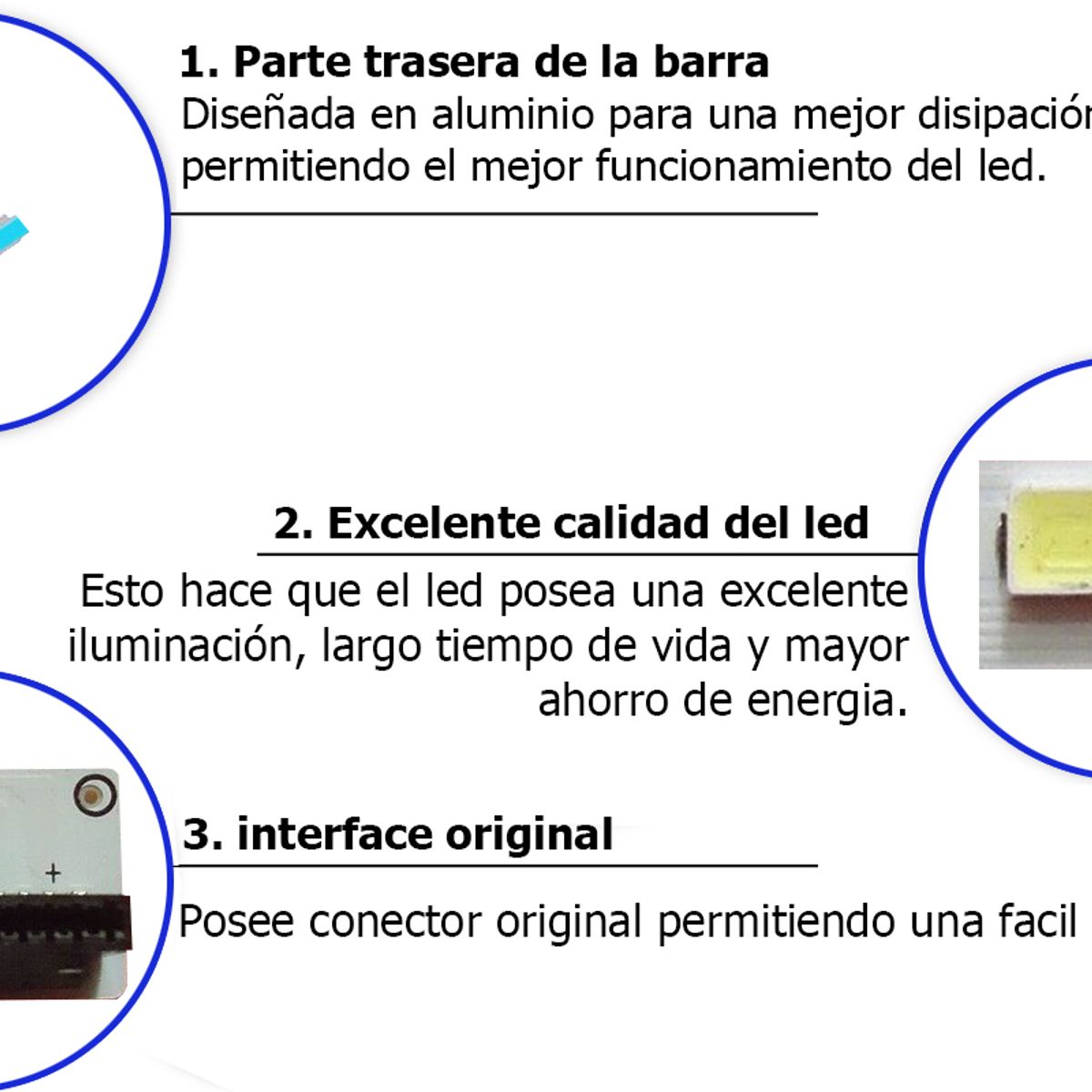 GENERICO - Kit Led Compatible 42lm6200 Nuevo