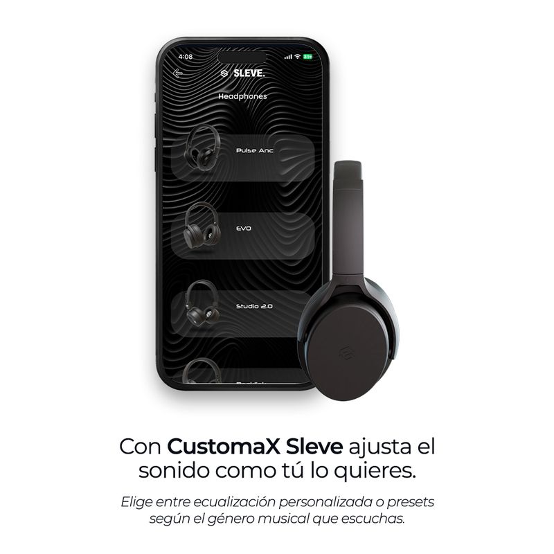SLEVE Audifonos Inalambricos Bluetooth Sleve Evo 2Gen Black