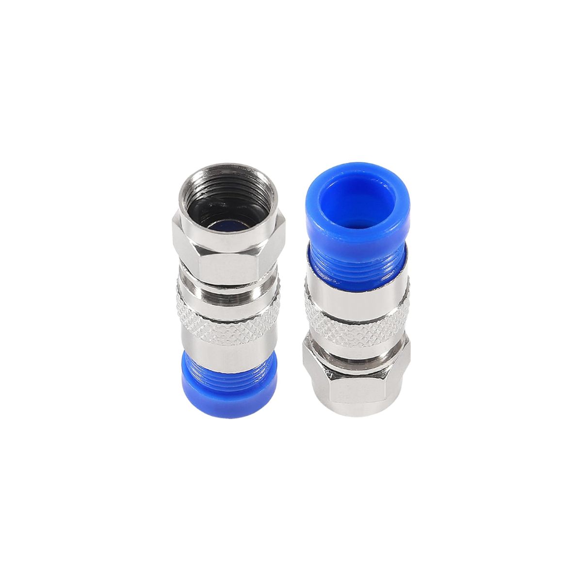 GENERICO - Conector Coaxial RG6 Tipo F de Compresión 20 piezas