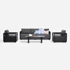 ROSEN - SET LIVING 4P KARPEN CHARCOAL