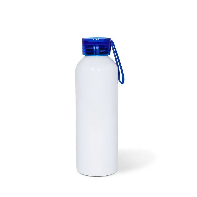 TODOK - Pack 12 Botellas Sport Para Sublimación 750ml Tapa Color Azul