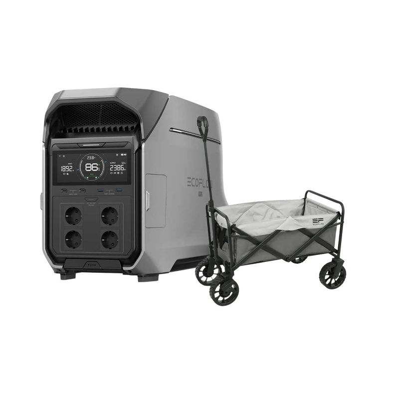 ECOFLOW - Generador EcoFlow Delta Pro 3 + Carro Transporte