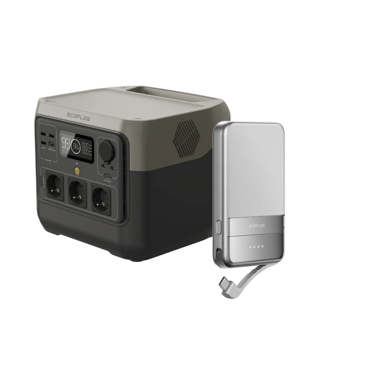 ECOFLOW - EcoFlow Generador River 2 Pro + Power Bank 5000