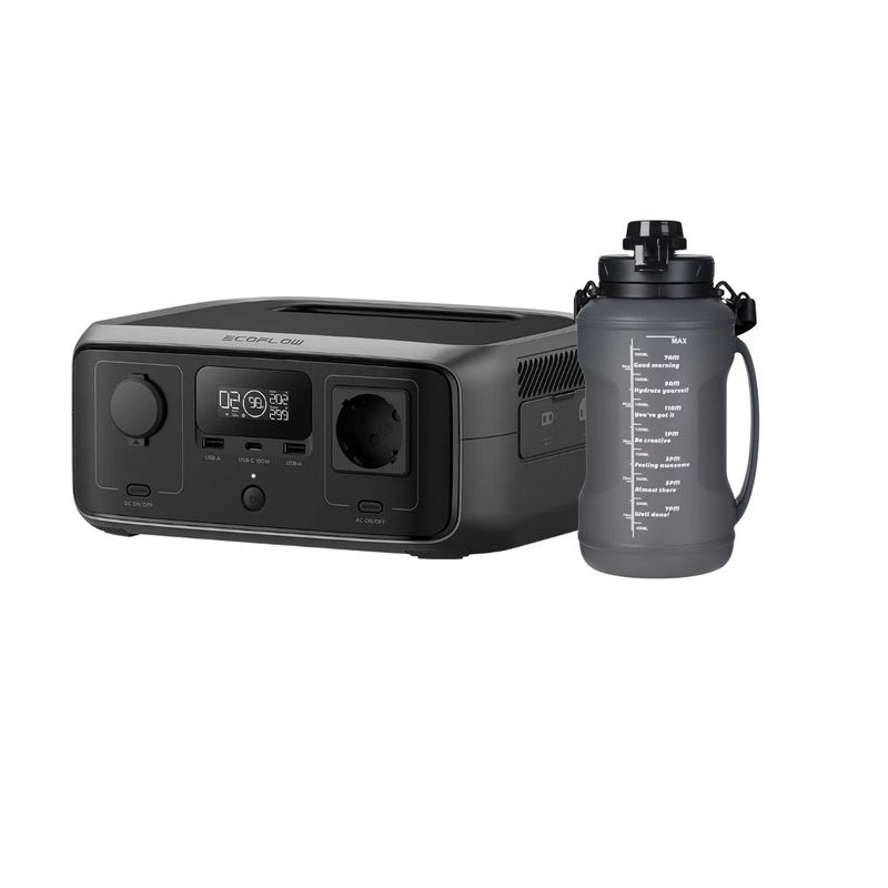 ECOFLOW - Generador EcoFlow River 3 + Botella Plegable