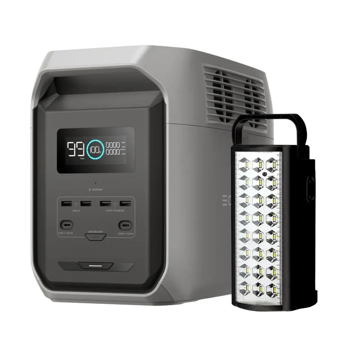 ECOFLOW - EcoFlow Delta 3 1500 + Luz Emergencia