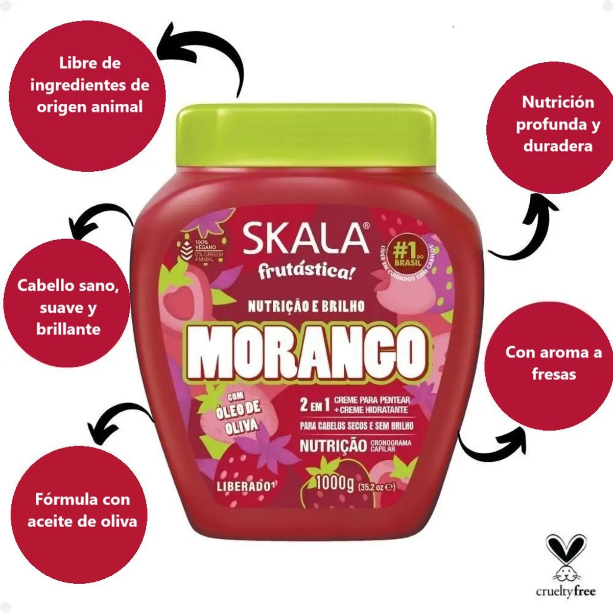 SKALA - MÁSCARA MORANGO 1000 G SKALA
