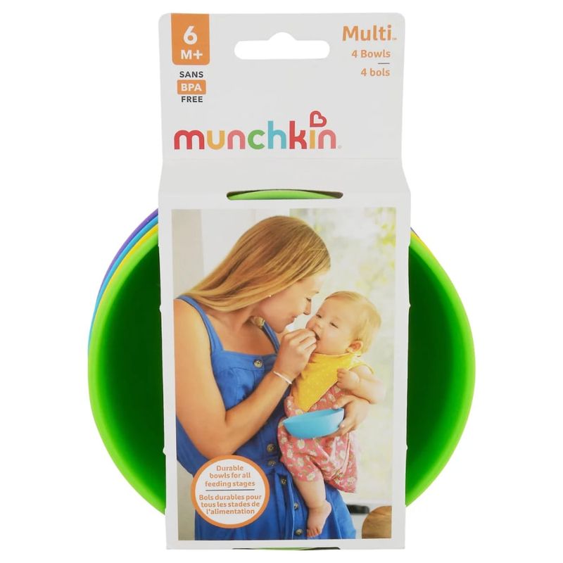 MUNCHKIN - Set 4 Multi Bowls MUNCHKIN 6m+