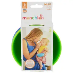 MUNCHKIN - Set 4 Multi Bowls 6m+