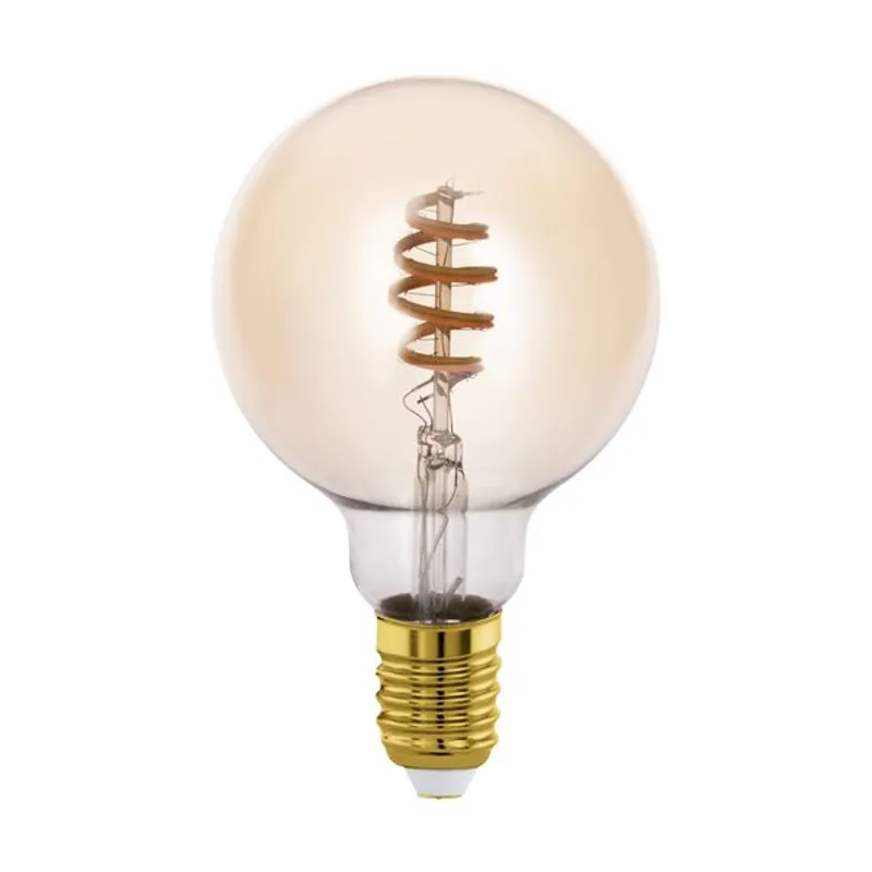 EGLO - Ampolleta Eglo E27-G95 5W Ambar Regula Blanca Calida Fria Cód12244