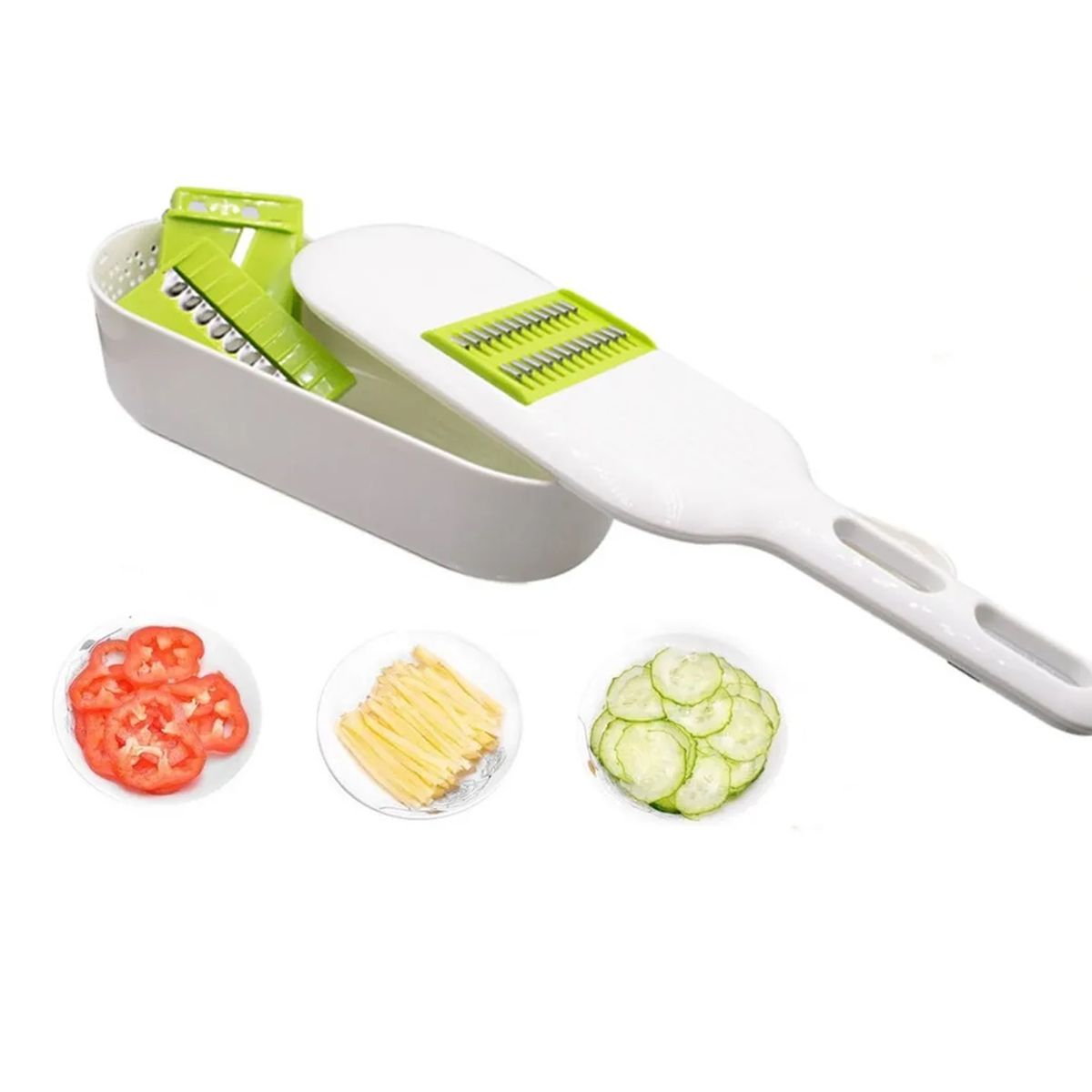GENERICO - Rallador Rebanador Picador Cortador Alimentos Verdura